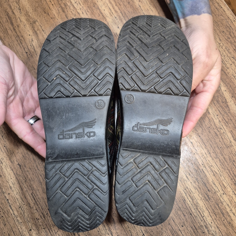 Dansko Multicolor Geometric Mules - image 5